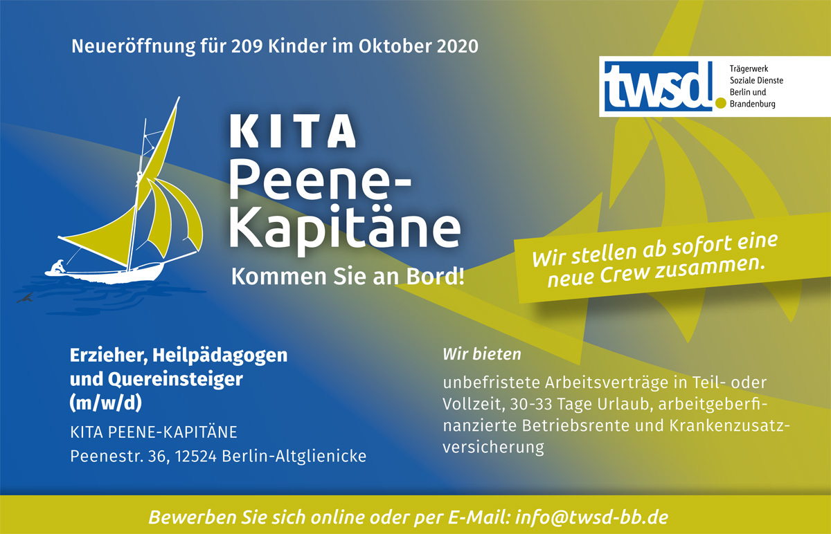 stellenanzeige peene kapitäne web